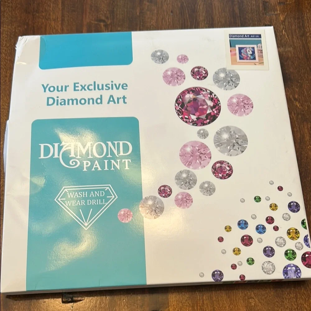 Diamond Paint Art Kit with Colorful Gems